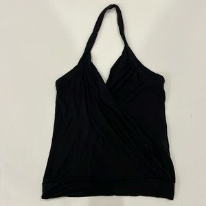Zara black halter top with open back size medium